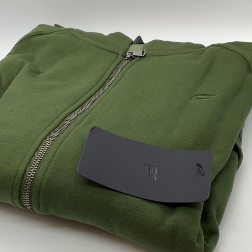 The Postgame Full Zip Hoodie Olive Green - Picture 3 of 5
